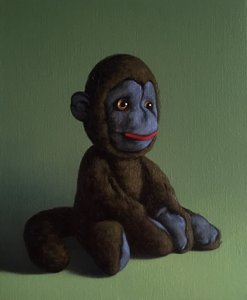 Scimmia marrone su verde, 2016