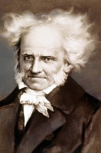 Il filosofo tedesco Arthur Schopenhauer (1788-1860) foto dopo il dipinto di Peter Kramer da Peter Kramer