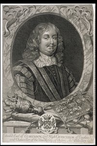 Edward Hyde, 1° Conte di Clarendon (1609-74), inciso da M. Burg da Peter Lely