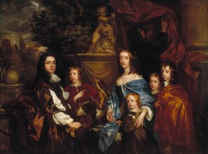 Sir Edward Hales e la sua famiglia, 1656