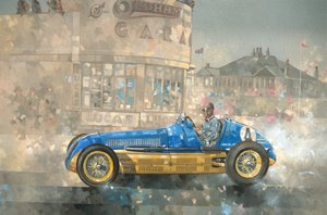 Maserati blu e gialla di Bira
