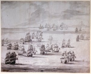 La Battaglia di Capo Passaro da Peter Monamy