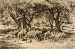(Un frutteto del New England) da Peter Moran