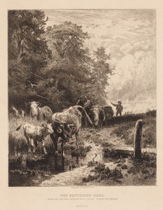 Il Ritorno del Gregge, c. 1885 da Peter Moran