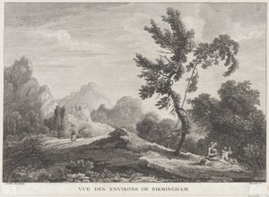 Veduta di Birmingham, ca. 1755 da Peter Paul Benazech