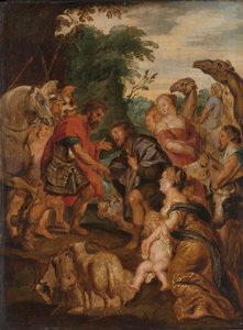 La riconciliazione tra Giacobbe ed Esaù da Peter Paul Rubens (after)