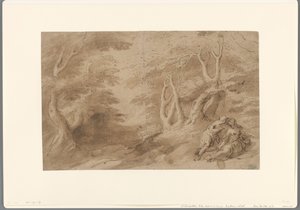 Paesaggio con coppia innamorata