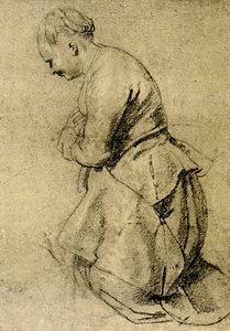 Una pastorella in preghiera da Peter Paul Rubens