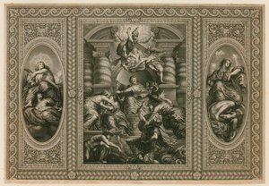 Soffitto della Banqueting House a Whitehall da Peter Paul Rubens