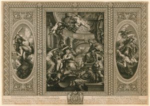 Soffitto della Banqueting House a Whitehall da Peter Paul Rubens
