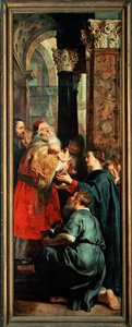 Discesa dalla croce, pannello destro: Presentazione al Tempio (dipinto) da Peter Paul Rubens