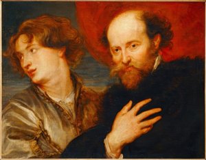 Doppio ritratto idealizzato di van Dyck e Rubens da Peter Paul Rubens