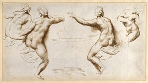 Quattro nudi femminili intorno a una vasca da Peter Paul Rubens