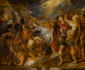 Gedeone che sconfigge i Madianiti, circa 1625-1630 (olio su tavola) da Peter Paul Rubens