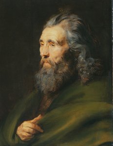 Studio della testa di un uomo barbuto, c.1617 da Peter Paul Rubens