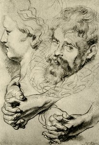 Studi di testa e mano da Peter Paul Rubens