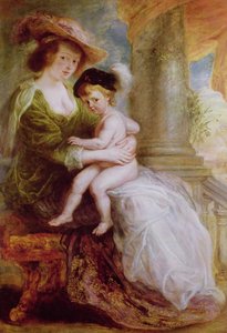Helene Fourment (1614-73) e suo figlio Frans da Peter Paul Rubens