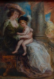 Hélène Fourment con suo figlio Frans da Peter Paul Rubens