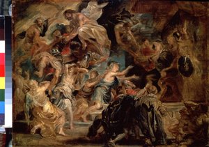 La morte di Enrico IV e la proclamazione della Reggenza da Peter Paul Rubens