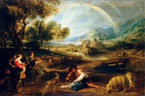 Paesaggio con arcobaleno, primi anni 1630 da Peter Paul Rubens
