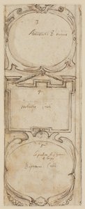 Cornici ornamentali (verso della Creazione degli Animali), c. 1610