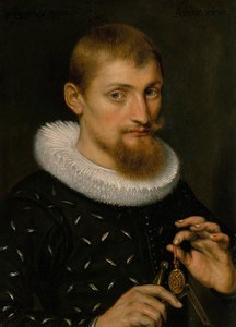 Ritratto di un uomo, forse un architetto o geografo, 1597
