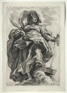 Santa Caterina tra le nuvole da Peter Paul Rubens