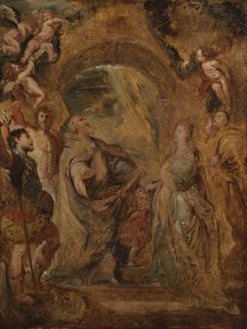 San Gregorio Magno con i Santi Mauro e Papiano, e Santa Domitilla con i Santi Nereo e Achilleo da Peter Paul Rubens