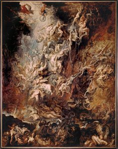 La caduta dei dannati (dipinto su legno di quercia) da Peter Paul Rubens