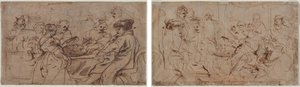 La Festa di Erode (recto) Tomiri con la Testa di Ciro (verso) da Peter Paul Rubens