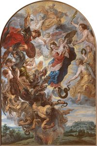 La Vergine come donna apocalittica sulla luna