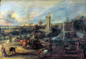 Torneo davanti al Castello Steen da Peter Paul Rubens