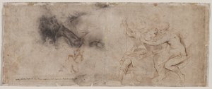 Venere disarma Marte, studio di drappeggio, c. 1632-35 da Peter Paul Rubens
