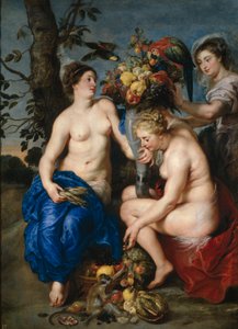 Cerere con due ninfe da Peter Paul and Snyders Frans  Rubens