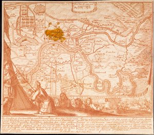 La conquista di Friedrichstadt il 12 febbraio 1713, 1713 da Peter Schenk