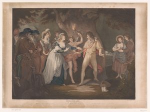 Rosalind sorprende Orlando nel bosco
