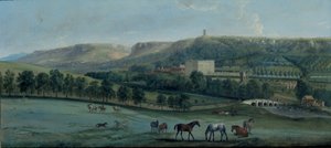 Veduta di Chatsworth da sud-ovest