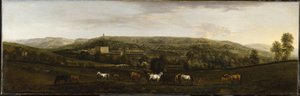 Veduta di Chatsworth da sud-ovest