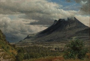 Il massiccio del Granier, vista presa dalla Cluse de Chambéry da Peter Vilhelm Carl Kyhn