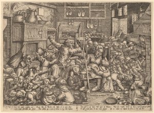 La famiglia indisciplinata del calzolaio da Peter van der Borcht