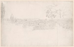 Panorama fantastico di Roma da San Pietro al Castel Sant