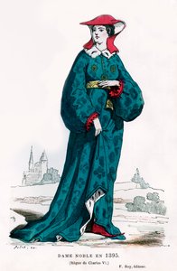 Nobile donna del tempo di Carlo VI di Francia da Petit