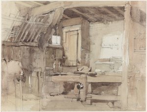 Angolo della falegnameria della casa Klingelbeek a Oosterbeek da Petrus Franciscus Greive