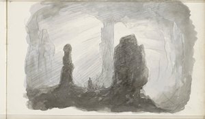 Grotta di stalattiti da Petrus Johannes Schotel