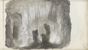 Grotta di stalattiti da Petrus Johannes Schotel