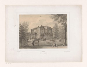 Veduta della tenuta Voorzorg (serie di vedute nei dintorni di Utrecht) da Petrus Josephus Lutgers