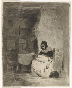 Donna che legge da Petrus Marius Molijn
