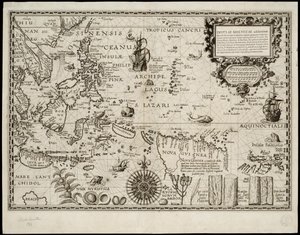 Insulae Moluccae celeberrimae sunt ob maximam aromatum copiam quam per totum terrarum orbem mittunt da Petrus Plancius