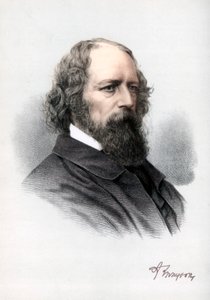 Alfred Tennyson, 1º Barone Tennyson, poeta inglese, c1890 da Petter and Galpin Cassell