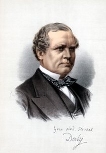Edward Henry Stanley, 15º conte di Derby, Primo Ministro del Regno Unito, c. 1890 da Petter and Galpin Cassell